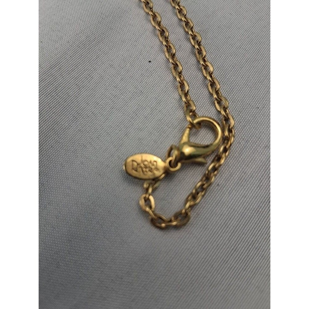 Joan Rivers Classics Collection Gold Chain Faux Pearl Rhinestone Necklace - Picture 7 of 10